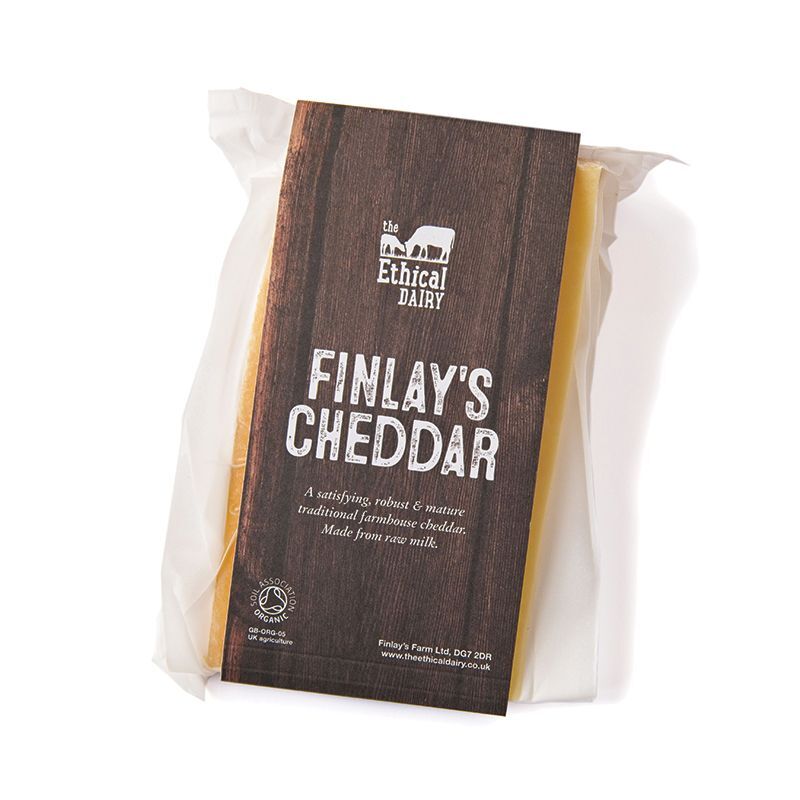 The Ethical Dairy Finlay s Cheddar Organic 150g GO NAKED VEG The ethical dairy finlay s cheddar organic 150g go naked veg